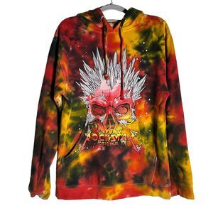 Rockstar Graphic Hoodie Sweatshirt Men's Size S Cotton Colorful Made in USA